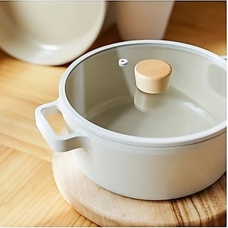 NEOFLAM FIKA Cast Aluminium IH Induction Ceramic Nonstick กระทะและกระทะ เครื่องล้างจานปลอดภัยไม่มี PFOA
