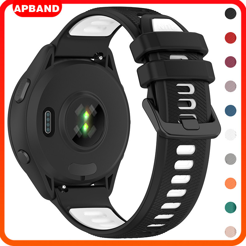 สายซิลิโคน 22mm for Garmin Forerunner 570 265 255 165 55/Vivoactive 4/Amazfit Bip 6/Huawei/Redmi Watch 5 Active/ 5 Lite