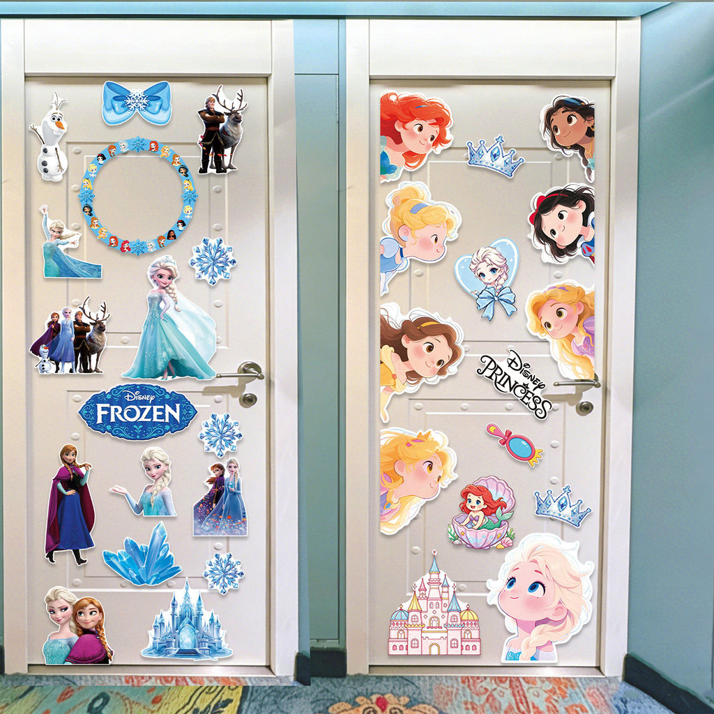 2026 สินค้าใหม่ disney Cruise Wheel Door Sticker ตกแต่ง Cruise Magnetic Sticker disney + magnet Princess การ์ตูนน่ารักตู้เย็นสติกเกอร์ lxf121.th20260714
