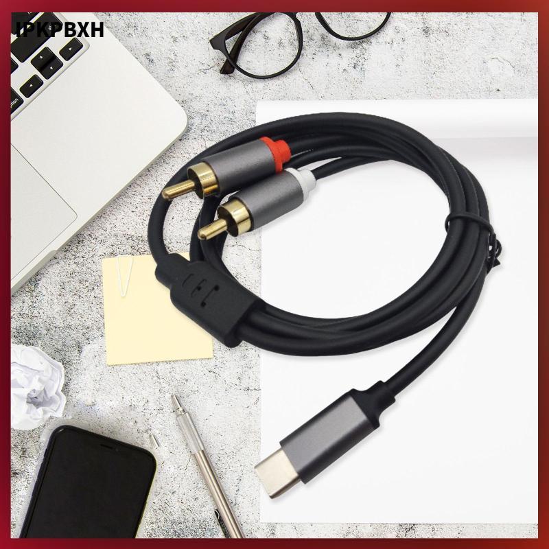 [MAGIDEAL] Type-c เป็น RCA RCA Y Splitter สายเชื่อมต่อสายเชื่อมต่อ USB C AUX Cable สาย AUX สําหรับแล