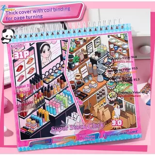 NDY Miniature ฉาก Stier Book 31 หน้า 10 ธีมและแผ่น Stier 20 แผ่นเหมาะสําหรับเด็ก DIY Craft Leisure Time N