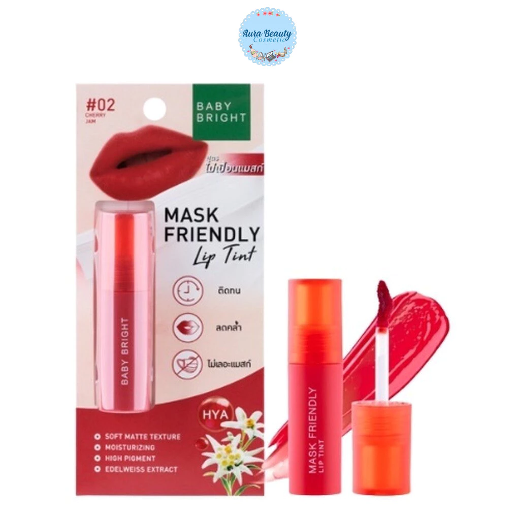 Baby Bright Mask Friendly Lip Tint แมสก์เฟรนด์ลี่ ลิปทินท์ เบบี้ไบร์ท ลิปใบเฟริน ลิปไม่ติดแมส
