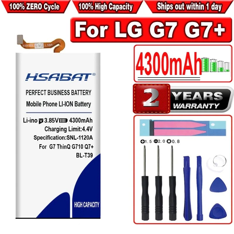 แบตเตอรี่สําหรับ LG Q6/ Nexus 4 5 5X/D802 G6/V30+/X Power 2 II/Pixel 2 XL/G8 G7 V40 V50 G8S V60 Thin