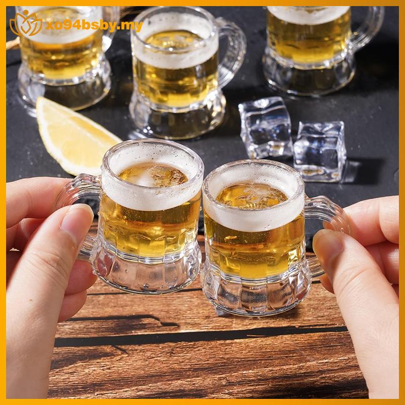 Xo94bsby 5/10PCS 30ml ถ้วยเบียร์ขนาดเล็กจับพลาสติก Whisky Mini สําหรับ Party แก้ว Barware ห้องครัวรั