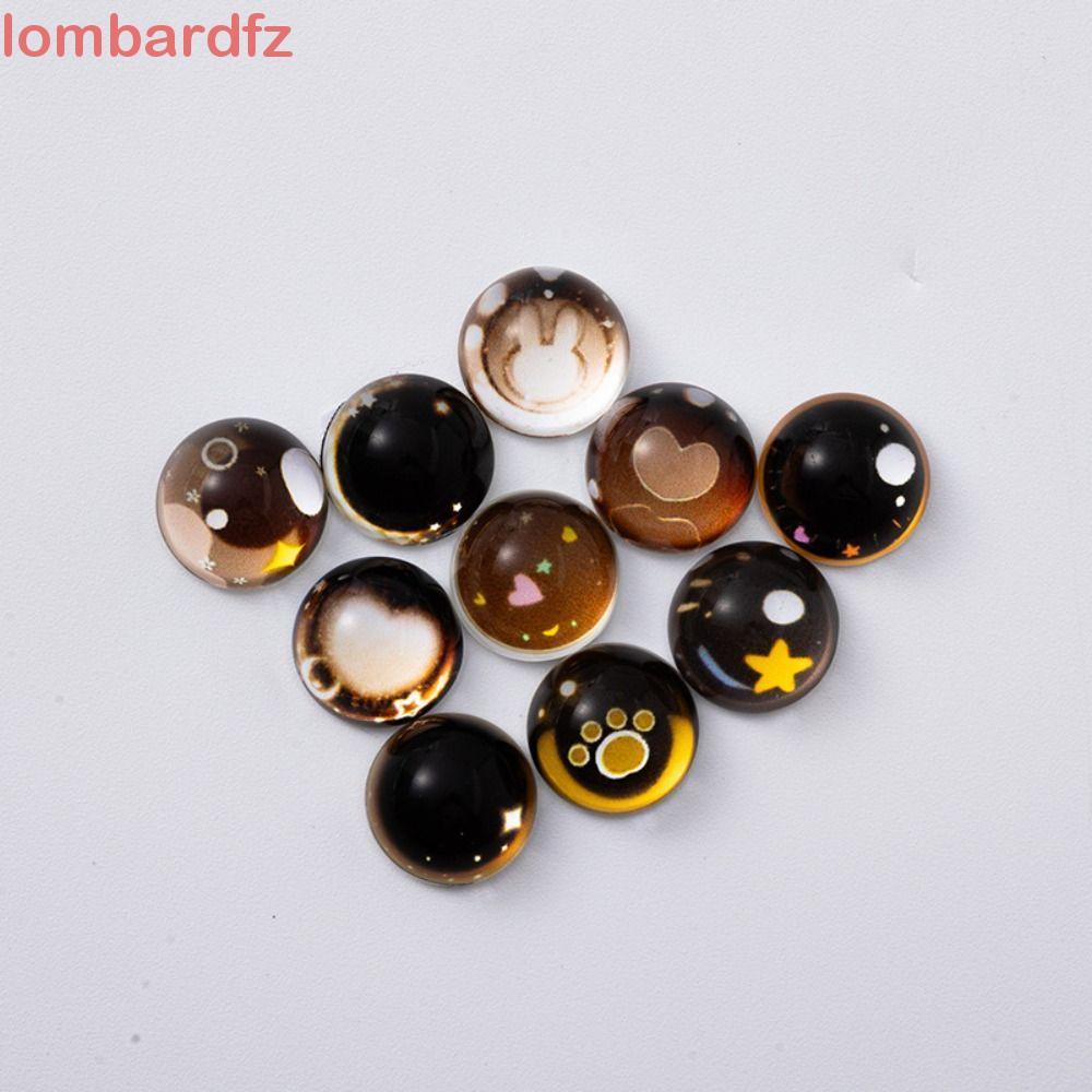 LOMBARD ตุ๊กตาสีน้ําตาลs Eyes, ตุ๊กตาตุ๊กตา Access Anime Eyes ฐานแบนตาหัวใจ, Mini น่ารัก DIY ของเล่นกระต่าย Star Eyeball Girls