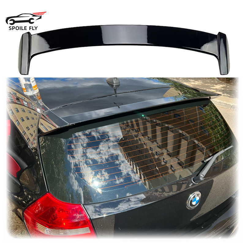 2004 ถึง 2012 สําหรับ Bmw E87 E81 1 Series 1ER Hatchback 120i 118i 116i สปอยเลอร์ด้านหลังหลังคาปีกโด