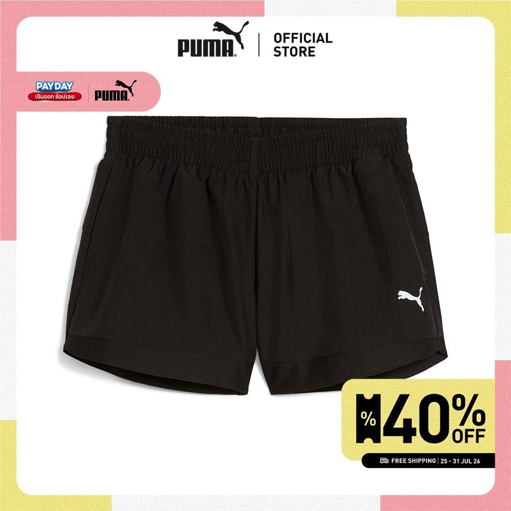 PUMA Training กางเกงขาสั้น Training Essentials สำหรับผู้หญิง สีดำ - 68862501