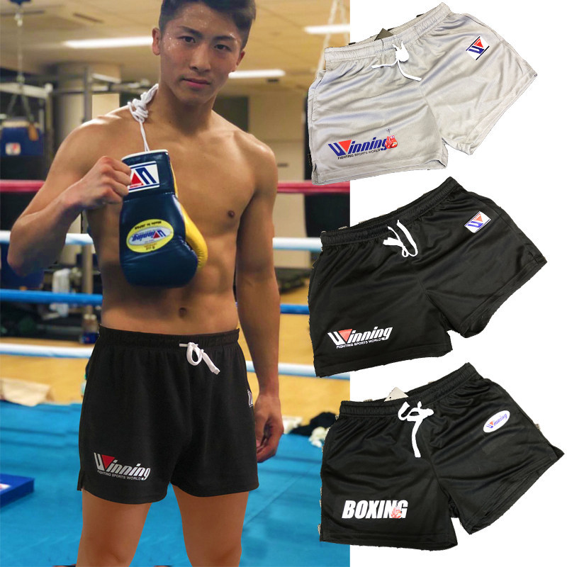 Winning Boxing Fight Training Mens Sports Fitness Shorts Quick-Drying Light Straight Three-Point Pan