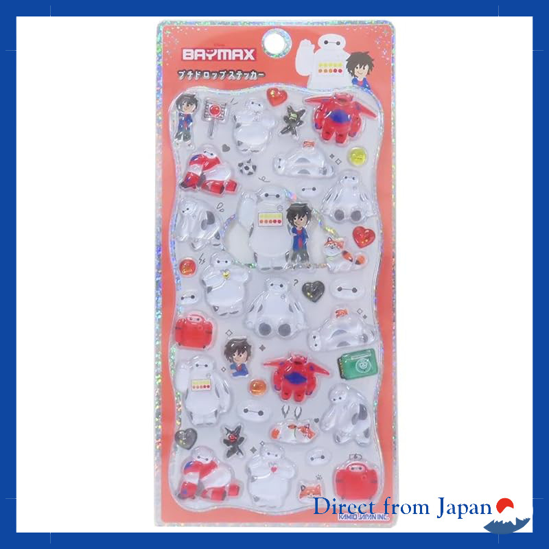 Baymax [Seal Sheet] Petit Drop Sticker - Disney