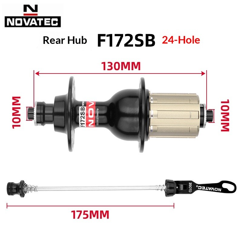 NOVATEC A171SB F172SB แผนที่จักรยาน Hub 20H 24H 4 แบริ่งพับจักรยาน Hub ชิ้นส่วนเปลี่ยนจักรยาน
