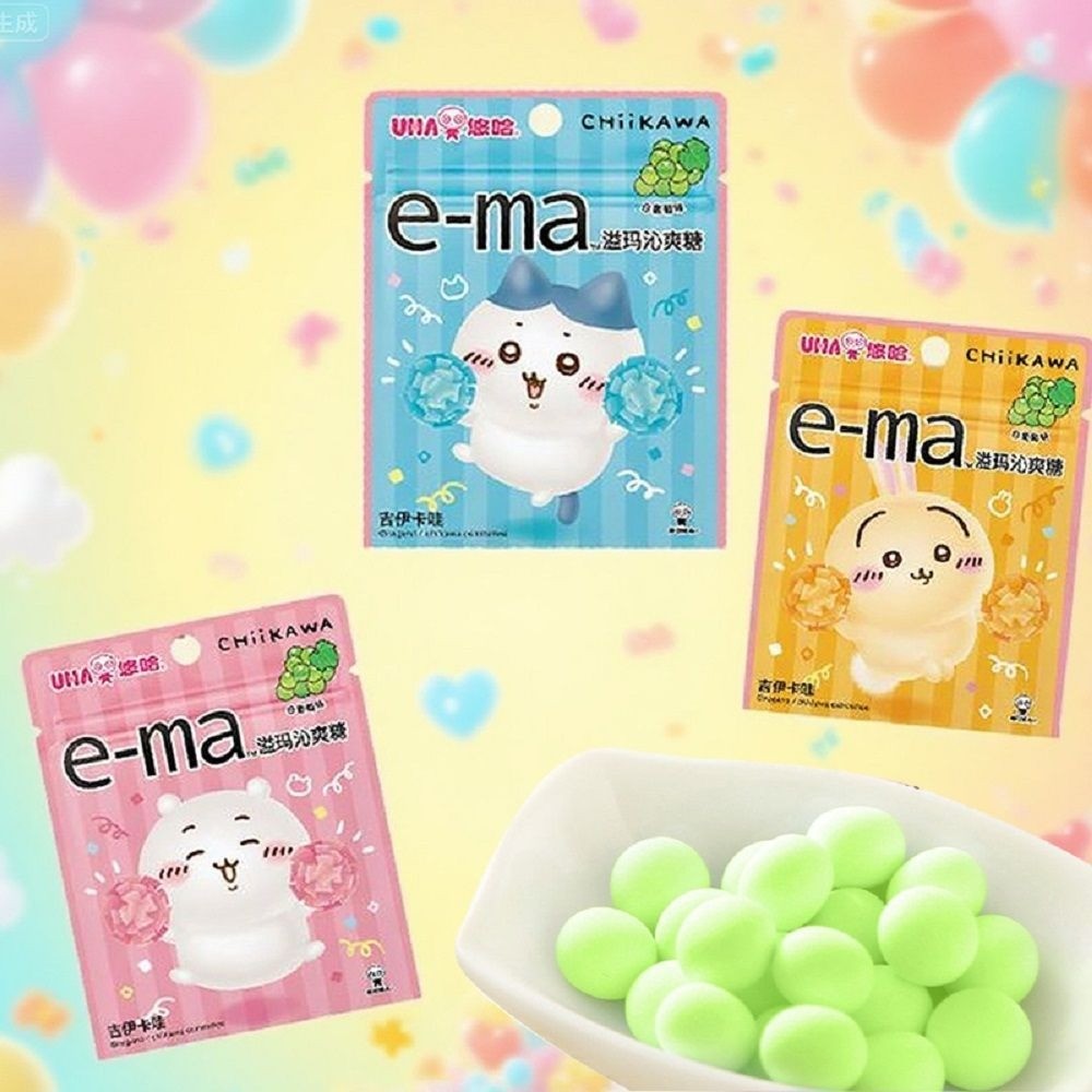 UHA Yoha นําเข้า ema Maqin Candy Ika#UHA悠哈进口ema玛沁爽糖伊卡