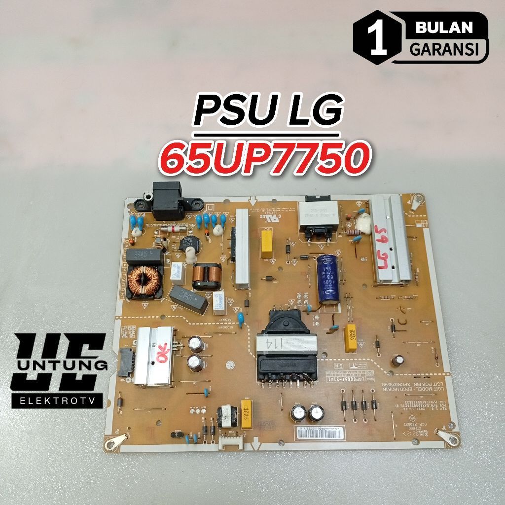 LG TV PSU 65UP7750 POWER SUPPLY LG TV REGULATOR 65UP7750