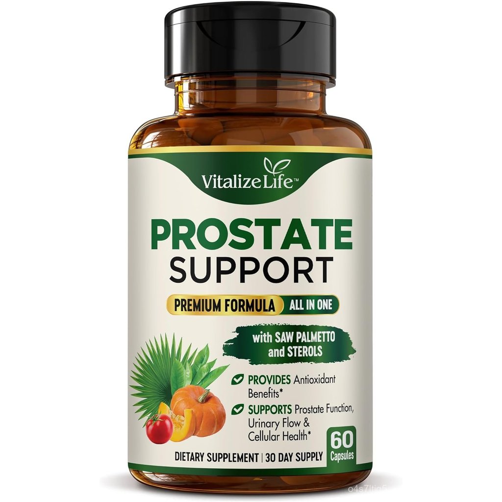 Prostate Health Supplements for Men – Saw Palmetto & Pygeum Defense Formula – Supports Healthy Urina