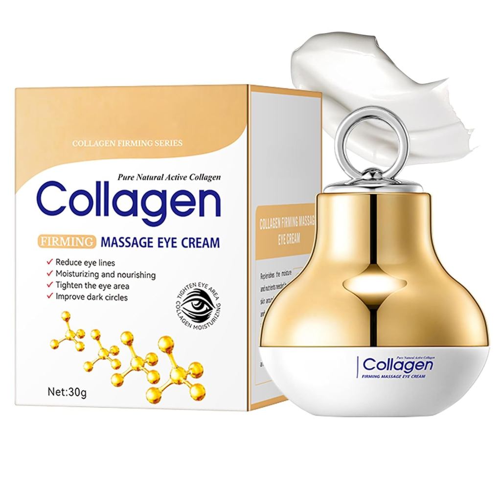 ไฟฟ้านวดคอลลาเจนUnderEyeAnti-aging2-In-1EyeMoisturizer&EyeMassagerforDarkCircles,Puffiness&Wrinkles,