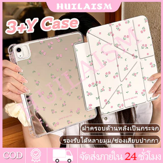 💥พร้อมส่ง💥 เคสป้องกัน iPad รูปตัว Y พร้อมกระจก Gen11/10/Air8 Pro11 Gen12 Pro12.9 Mini7 การ์ตูน เคสไอแพด Air7 Air5