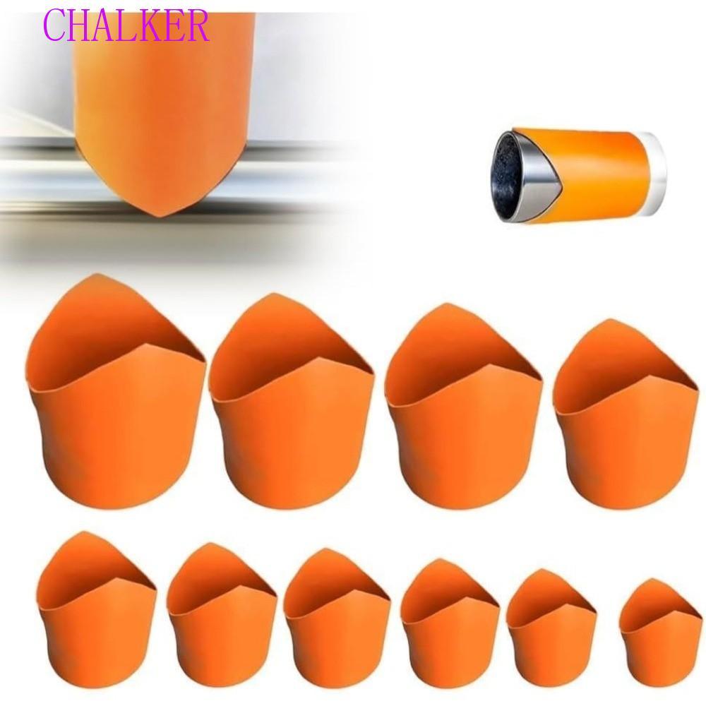 CHALKER 10 ชิ้น/เซ็ตเชื่อมคู่มือการติดตั้ง,ความแม่นยํา DIY บัดกรี Locator,วัสดุฉนวนกันความร้อนท่อก่อสร้างแม่แบบท่ออานคู่มือตัด