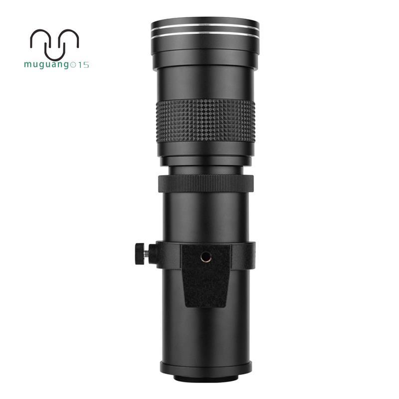 [ลดราคา MM]T Mount 1/4 Thread 420-800mm Manual Focus Super Telephoto Zoom Lens F/8.3-16 สําหรับกล้อง
