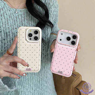 เคสรูใหญ่พองลม ลายจุด สไตล์น่ารัก ป้องกันกระแทก สำหรับIPhone 16 17 14 15 11 AIR 13 12 Pro Max 14 15 7 16 Plus