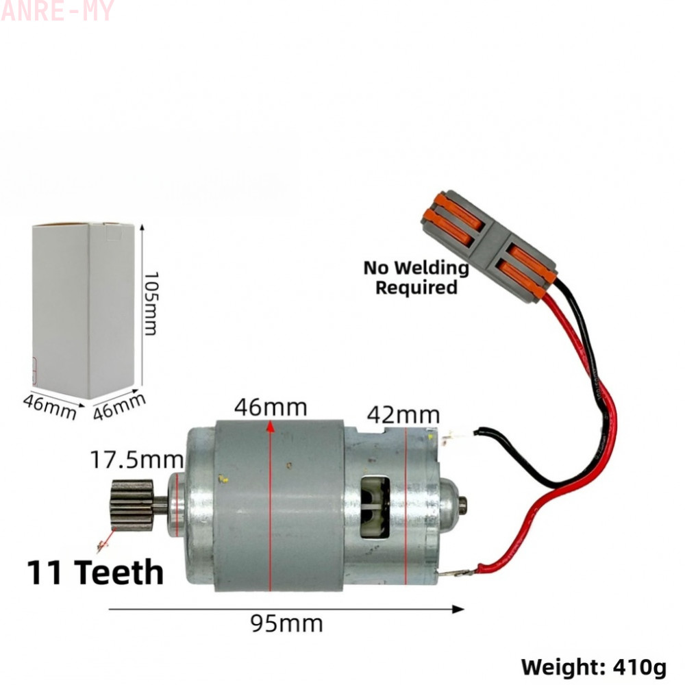 มอเตอร์กําจัดหิมะ 775 ประเภท 21V อินพุต 11 ฟันเกียร์สําหรับ Residential Snow Blowers