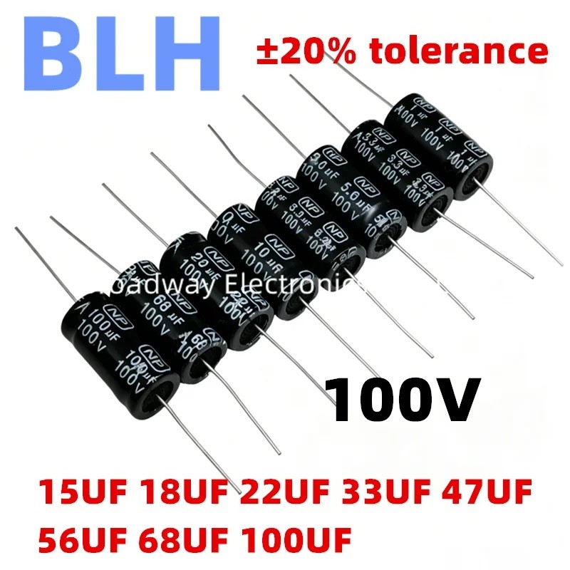 5PCS 100V NP High-pitched ลําโพง Stepless Axial Crossover Capacitor 1.0UF 15UF 18UF 22UF 33UF 47UF 5