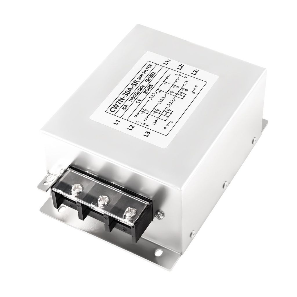 ฟิลเตอร์กรองไฟ CW7N-SR 3 เฟส 380V 200A แบบขั้วต่อ สำหรับอินเวอร์เตอร์