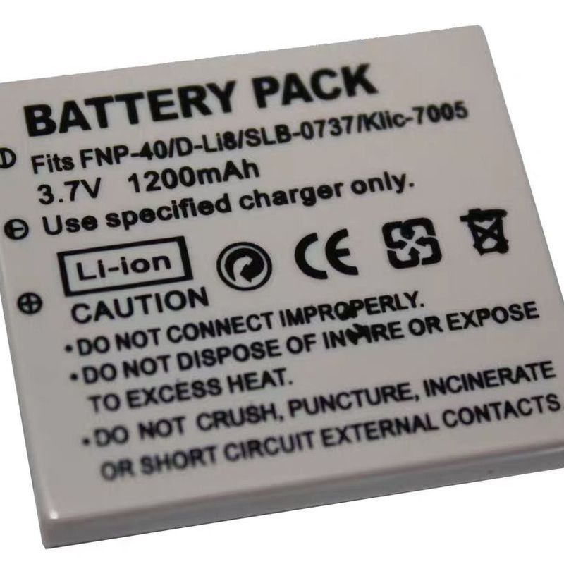เหมาะสําหรับ FNP40 Samsung i50 i70 NV3 NV7 SLB-0837 SLB-0737 แบตเตอรี่กล้อง