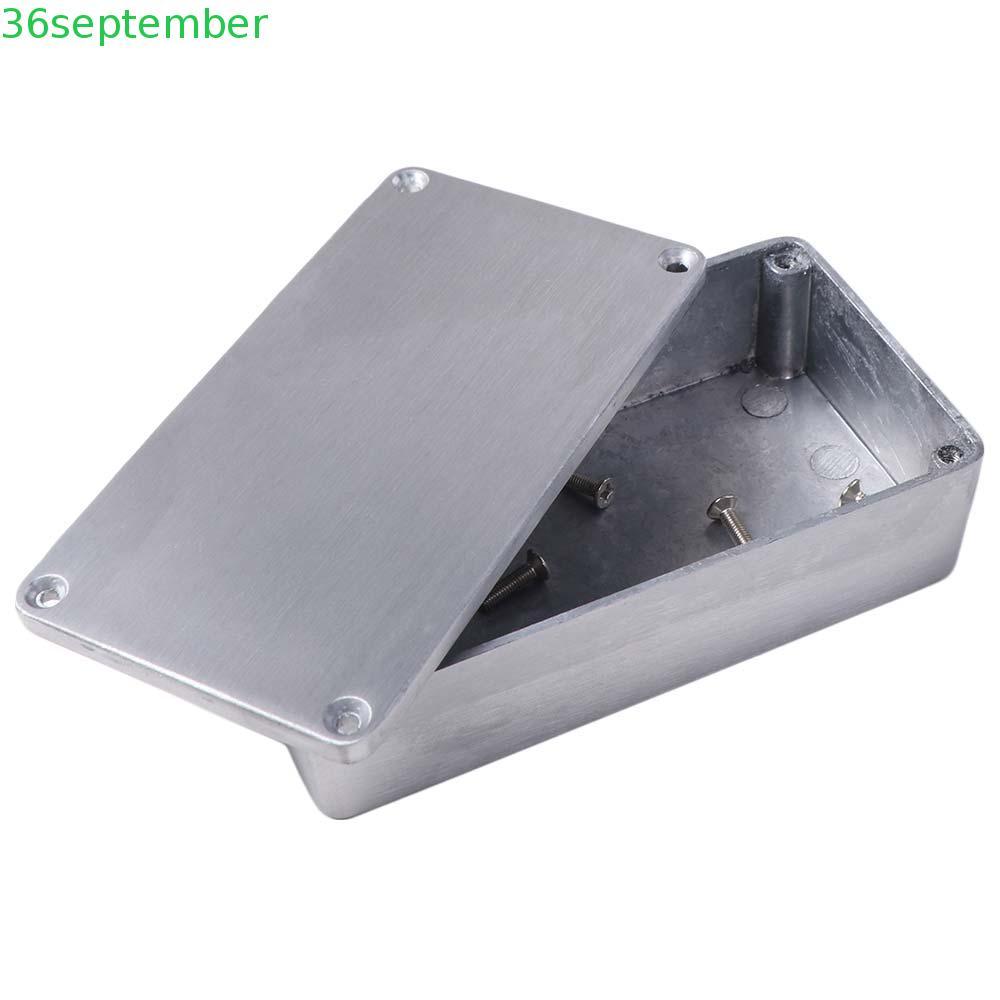 กล่องเหยียบเอฟเฟกต์ SPADEMBER, 1590B พร้อมสกรูกล่องอลูมิเนียม Stomp, กล่องเอฟเฟกต์กีตาร์อลูมิเนียมเปลี่ยนเงินมืออาชีพ 1590 Series