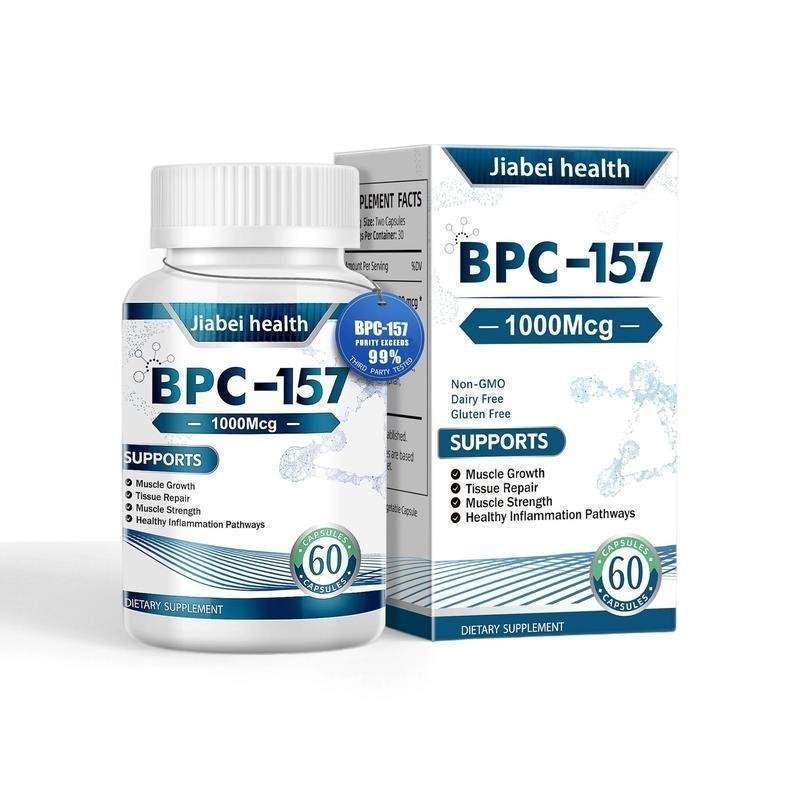 BPC-157 Peptide 1000mcg สําหรับ Gut Joint & 60 Non-GMO แคปซูลสําหรับผู้ที่ชื่นชอบฟิตเนส KPRC