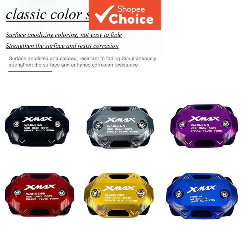 สําหรับ ยามาฮ่า Xmax300 ซีเอ็นซี อลูมิเนียมน้ํามันเบรกอ่างเก็บน้ําหมวก,เบรคหน้าแม่กระบอกถังน้ํามันปก,อุปกรณ์ทดแทน,5สี