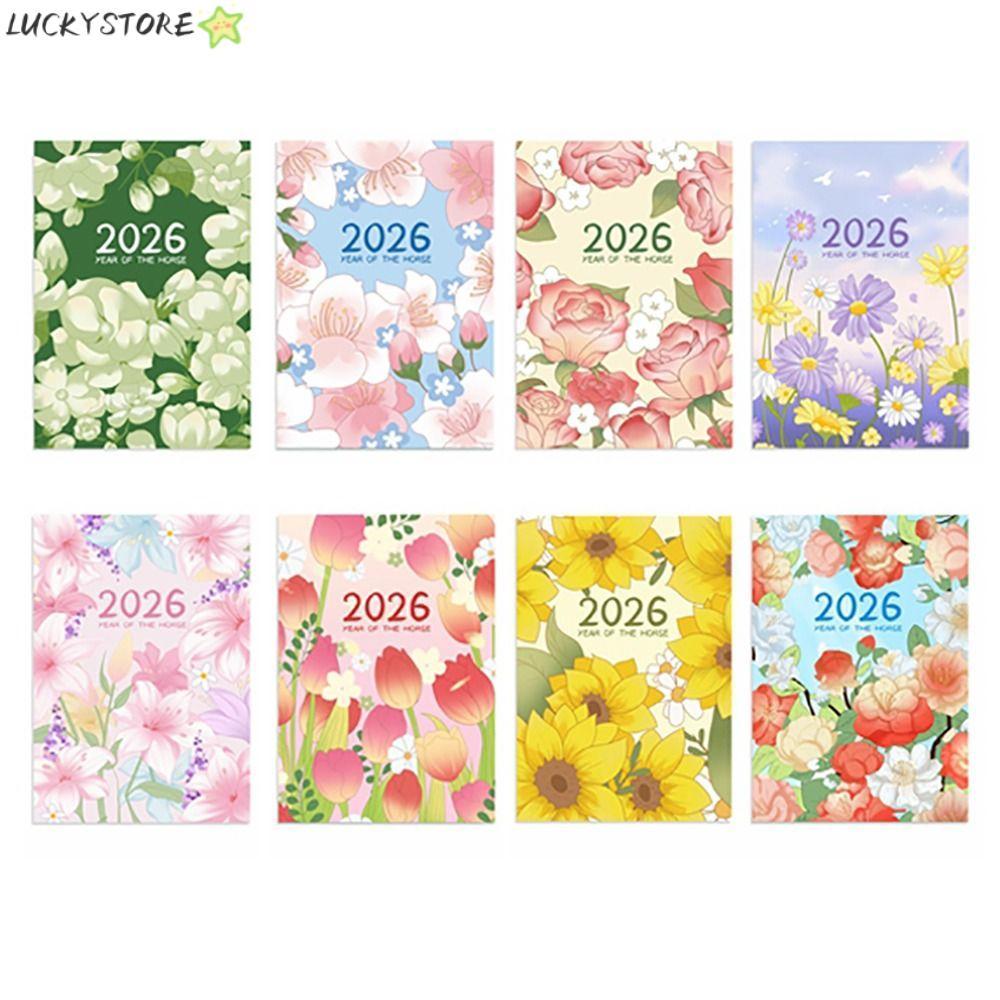 LUCKYSTORE 2026 Schedules Notebook, A4 A5 Learning Plan Planner Notebook, Efficient Work Efficiency 