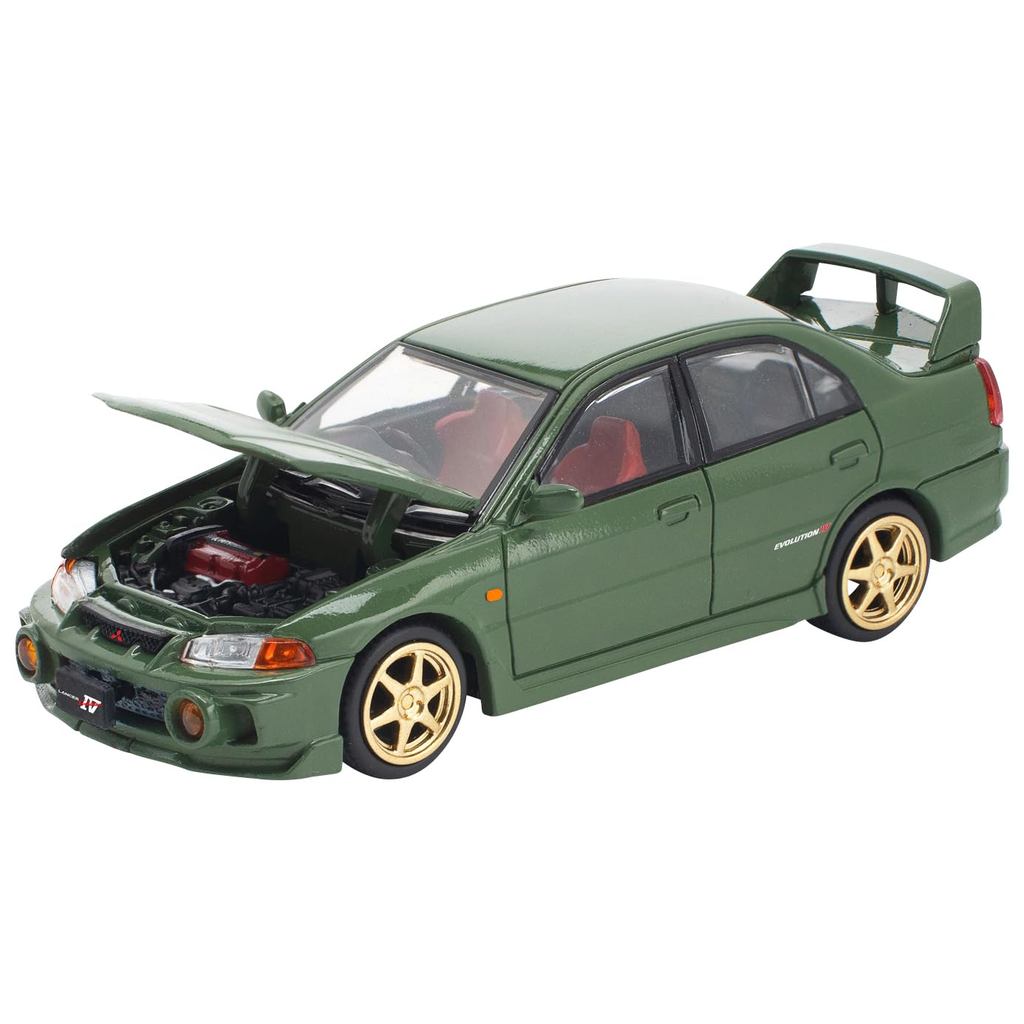 Genesis Company POP RACE x Enigma 1/64 Mitsubishi Lancer Evolution IV Green Finished Product PRE022D