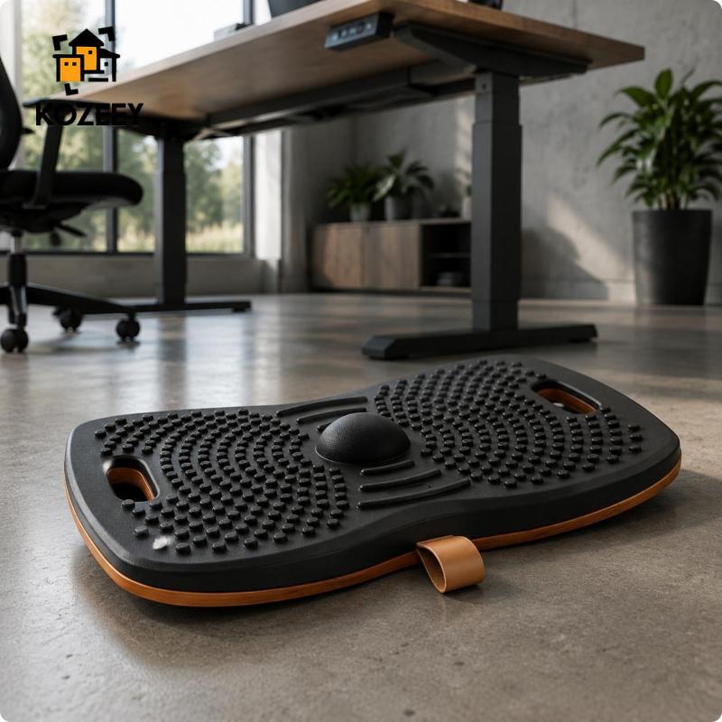 [KOZEEY] ไม้ Wobble Board แบบพกพา Wobble Balance Board จุดนวดตามหลักสรีระศาสตร์