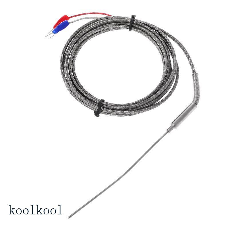 Kool 2m K ประเภท Professional Thermocouple สแตนเลส 1 5 มม. Probe เซ็นเซอร์ควบคุมอุณหภูมิ