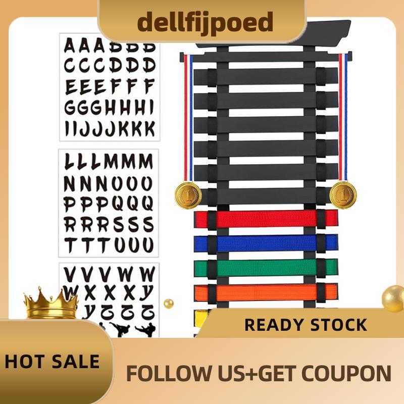 dellfijpoedBamboo Wood Karate Belt Display Rack(12), Medal Hanger-Teakwondo, Jiu , BJJ, ศิลปะการต่อส