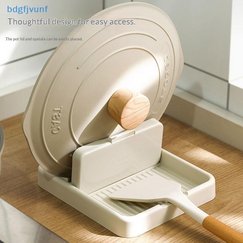 BDGF หม้อฝาปิด Organizer ไม่มีเจาะติดผนังห้องครัว Ra ประหยัดพื้นที่สําหรับเคาน์เตอร์ห้องครัวขนาดเล็กตู้กับข้าว TH