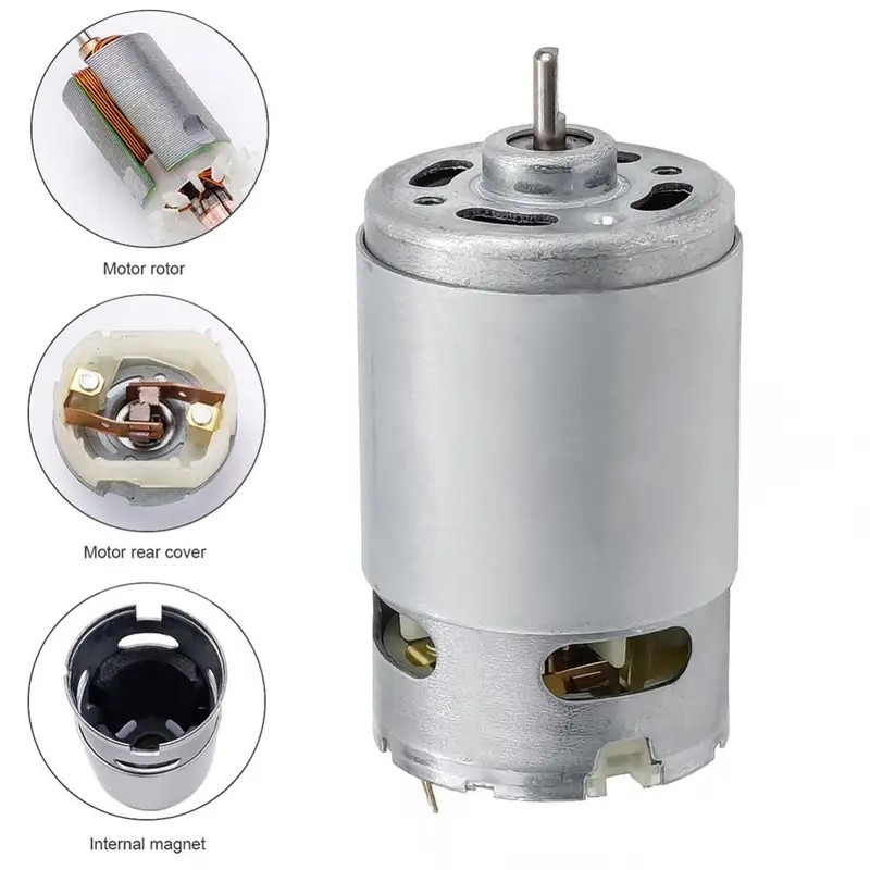 RS550 DC มอเตอร์ D-Shft 12V 22000RPM มอเตอร์ไมโครสําหรับสว่านไร้สาย/เครื่องมือไฟฟ้า, RS550 DC มอเตอร