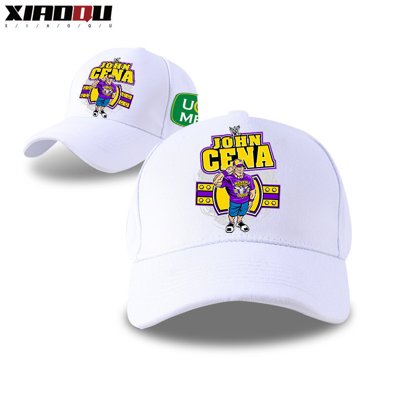 【พร้อมส่ง】หมวกลิ้นเป็ด John Cena สําหรับผู้ชายและผู้หญิงหมวกบังแดดเบสบอลลําลองรอบ Hat