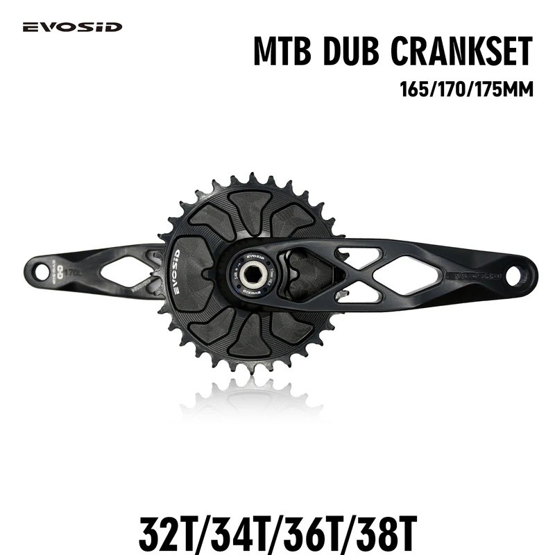 CWE3 EVOSID Mountain จักรยาน DUB 29 มม.Crankset 165 170 175 มม.R-SPEC Trail Hollow Bike Crank 32T 34