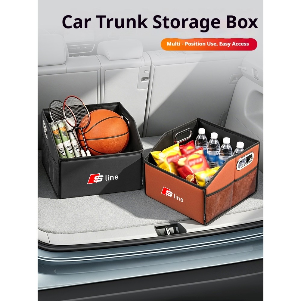 รถหนัง Trunk กล่องเก็บ Tailbox สําหรับ Audi S Line A2 A3 A4 A6 A8 S4 S5 Q3 Q5 Q7 Q8 TT