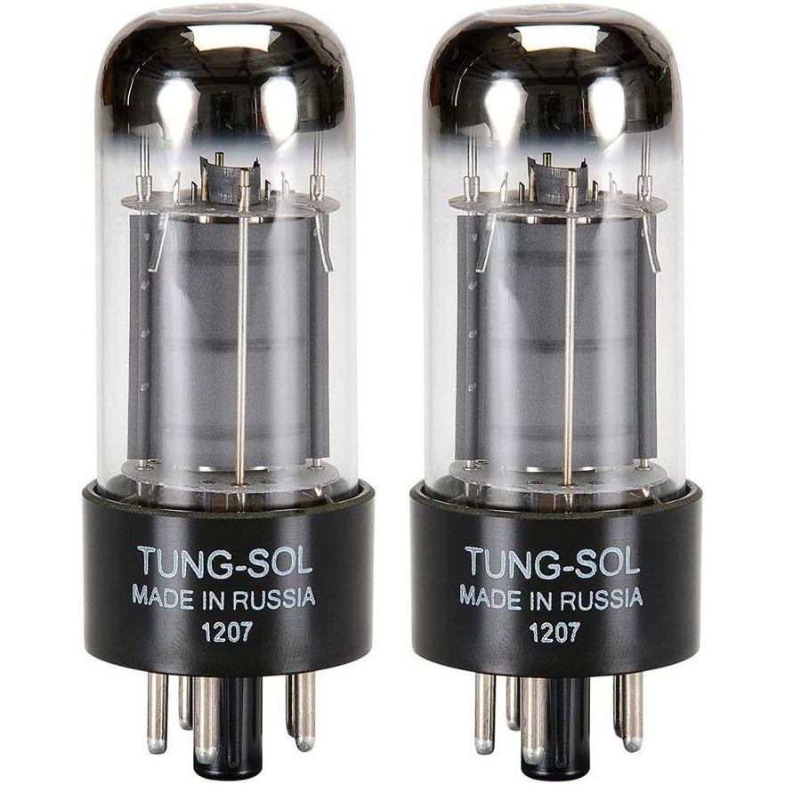 ยี่ห้อใหม่ Tung-Sol Reissue 6V6 6V6GT แผ่นจับคู่กระแสไฟ (2) หลอดสูญญากาศ