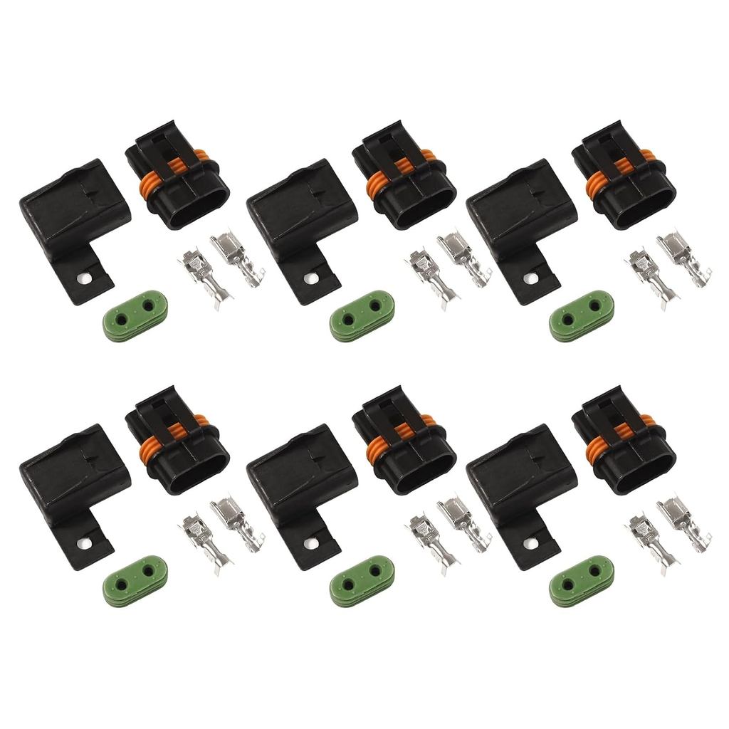 ATO/ATC Fuse Holder Splice Kit, กันน้ํา, 30A, 12-10 AWG, 6 แพ็ค | ซีลซิลิโคน, ตัวเรือน PA, ใส่ฟิวส์ 