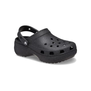 CROCS รองเท้าลำลองผู้หญิง CLASSIC PLATFORM GLITTER CLOG รุ่น 207241001 - BLACK