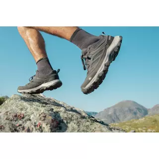 Decathlon Men’S Mountain Hiking Boots Mh100 รองเท้าเดินป่าผู้ชาย รุ่น Mh100 - Grey