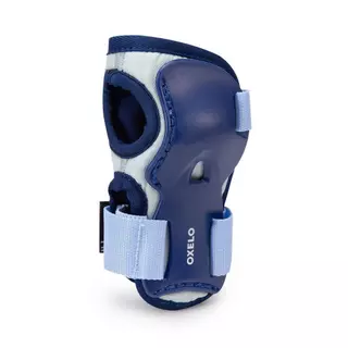 Decathlon Kids' Skating Scooter Skateboard Protectors Set Play ชุดสนับป้องกันเด็กเล่นอินไลน์สเก็ตรุ่น Play - Blue