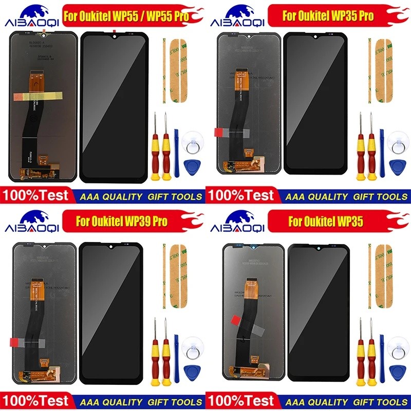 หน้าจอสัมผัสสําหรับ Oukitel WP35 Pro WP39 Pro WP35S WP39 WP55 Pro WP55 Ultra WP55S WP62 Pro จอแสดงผล