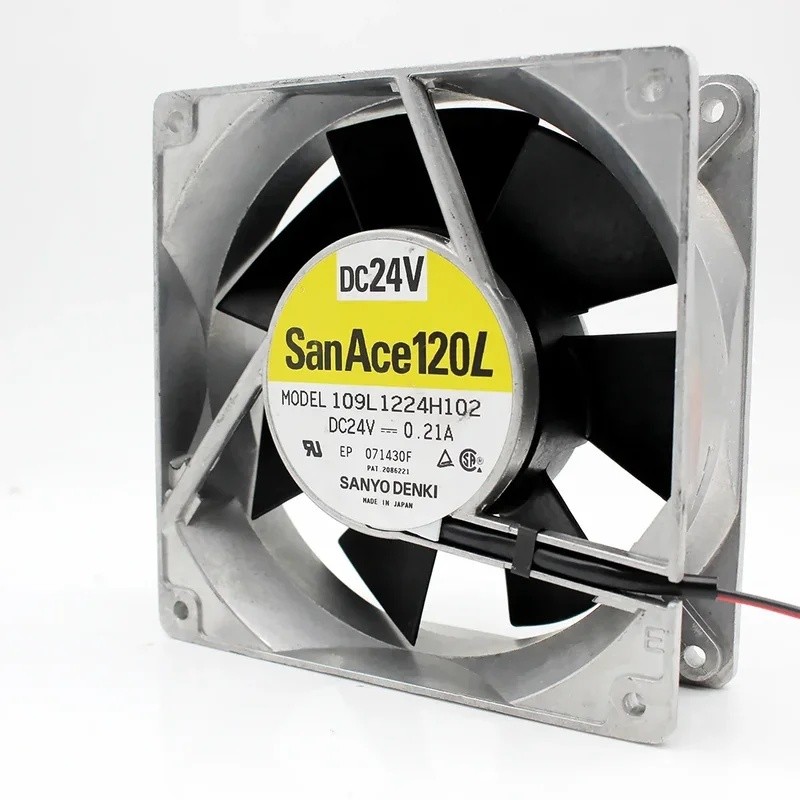 109L1224H102 DC24V 0.21A สําหรับ SANYO 12 ซม. 12038 120x120x38 มม.กรอบอลูมิเนียมพัดลมระบายความร้อน