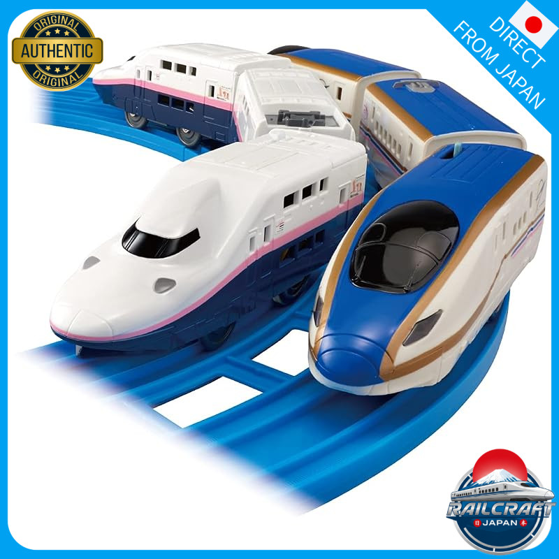 Plarail Goodbye E4 Series Shinkansen Max & E7 Series Joetsu Shinkansen (Crimson Color Version)
