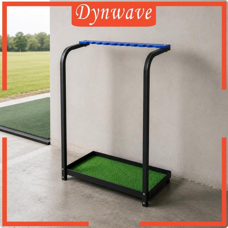 [Dynwave] 9-Slot Golf Club Storage Holder Organizer, Space Saving Golf Club Rack Non-Slot