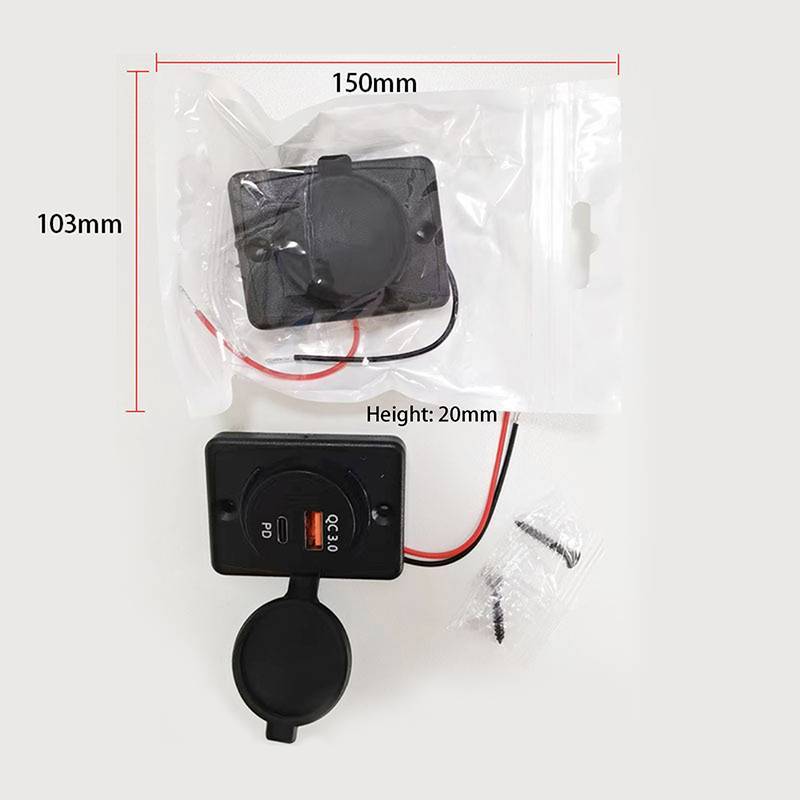 TasteTasty B21PD QC + PD/ B21 A + C 3.1A Car Charger Dual USB อะแดปเตอร์ทรงกลมกันน้ํา Soaet Power Ad
