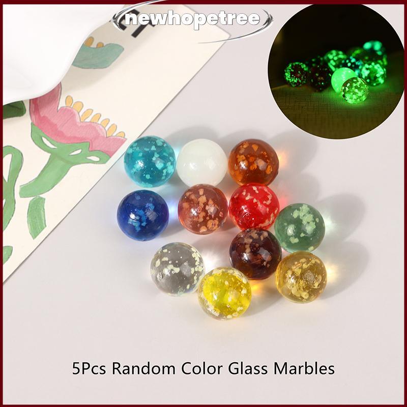 Nhee 5 ชิ้น 1.6 มิลลิเมตร Luminous Glass Ball แก้วที่มีสีสันสารพัน Glow In The Dark Pinball สําหรับเ